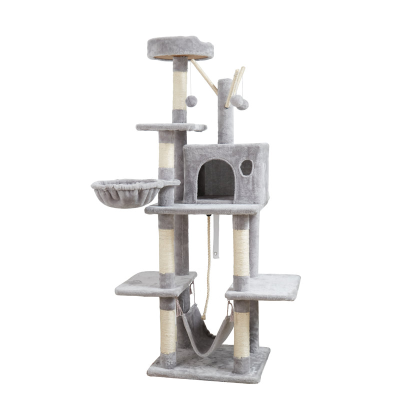 Tucker Murphy Pet™ Sturdy Cat Tree Large Cat Tower Cat Condo Wayfair